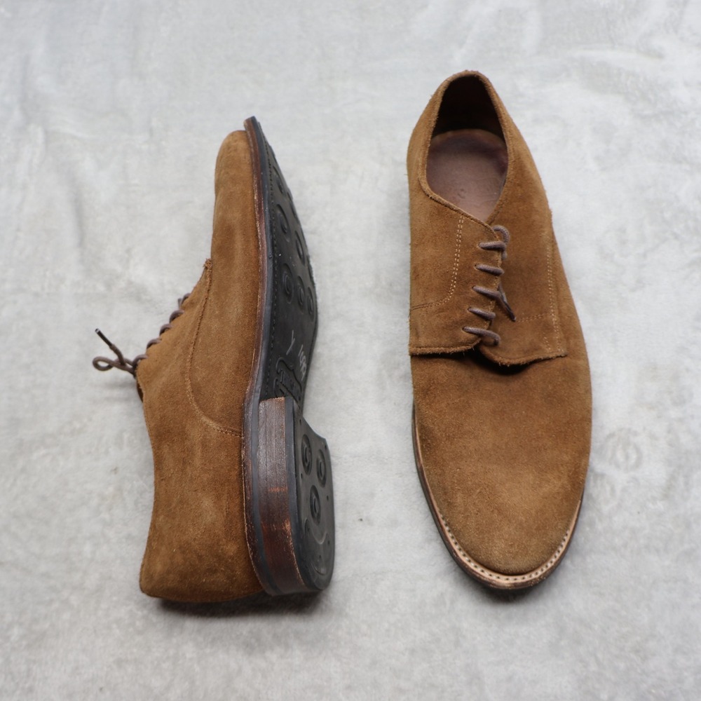 Thursday Boots Mens 10 Oxford Shoes Brown Statesman Suede Handcrafted Timeless